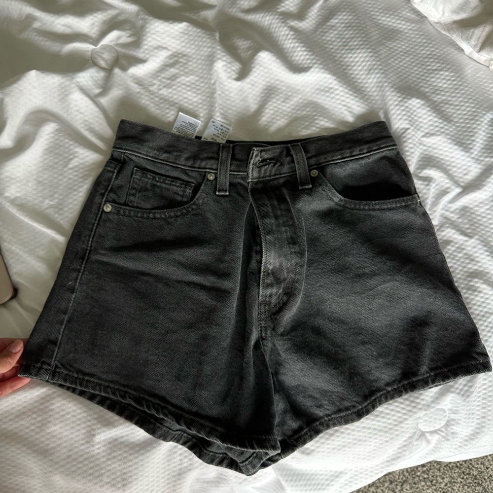 Black Levi Jean Shorts